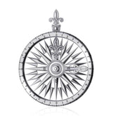Fleur de Lis Compass Rose Pendant TP1118 - Pendants